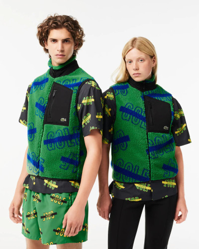 UNISEX SLEEVELESS ZIPPED POLAR JACKET